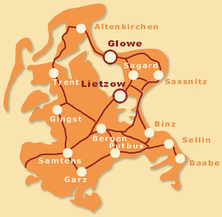 Glowe und Lietzow auf Rügen